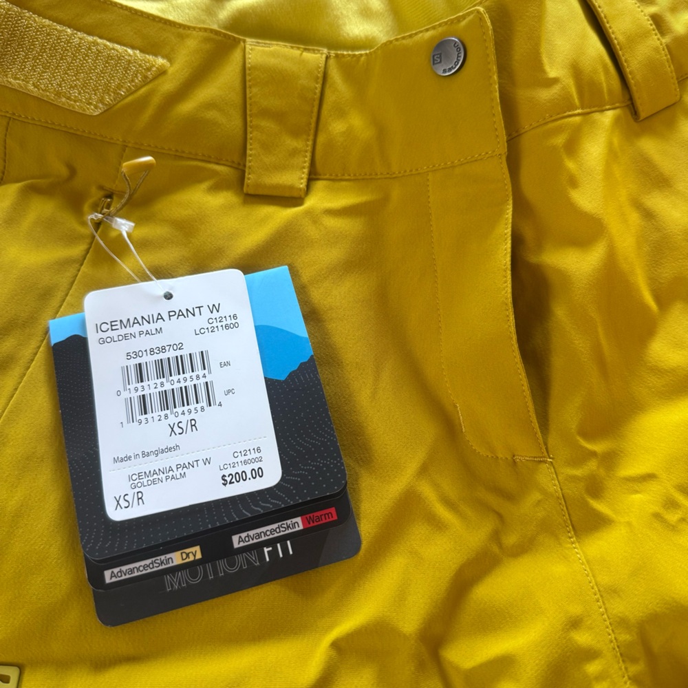 Salomon Bright Yellow Pants